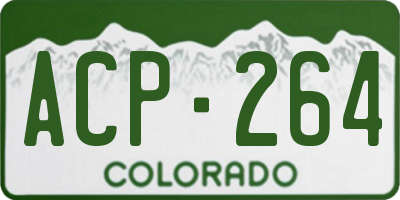 CO license plate ACP264