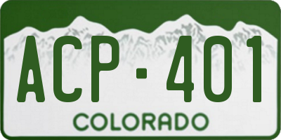 CO license plate ACP401