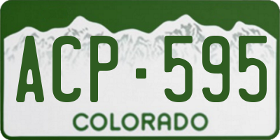 CO license plate ACP595