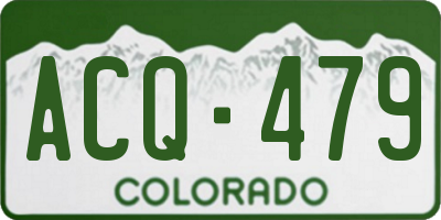CO license plate ACQ479
