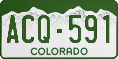 CO license plate ACQ591