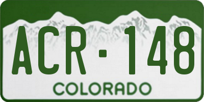 CO license plate ACR148