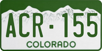 CO license plate ACR155