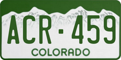 CO license plate ACR459