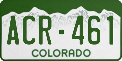 CO license plate ACR461