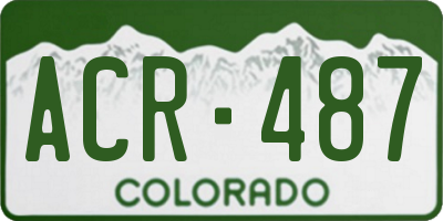 CO license plate ACR487