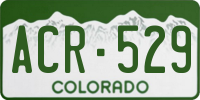CO license plate ACR529