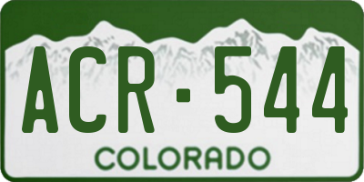 CO license plate ACR544