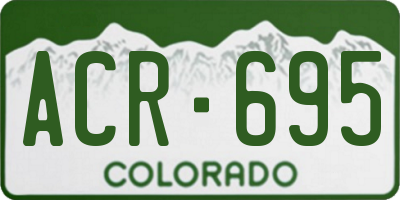 CO license plate ACR695