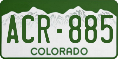CO license plate ACR885
