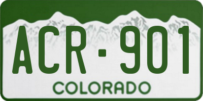 CO license plate ACR901