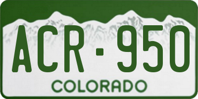 CO license plate ACR950
