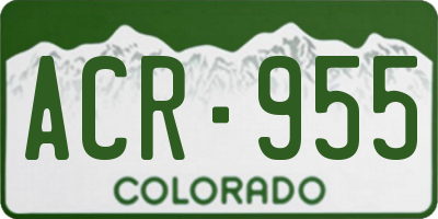 CO license plate ACR955