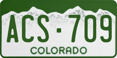 CO license plate ACS709