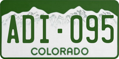 CO license plate ADI095