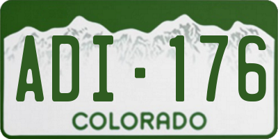 CO license plate ADI176
