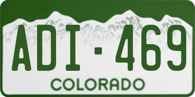CO license plate ADI469
