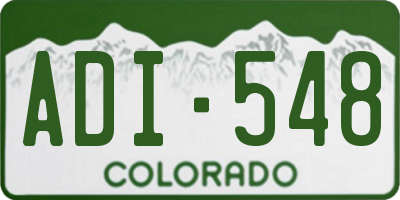 CO license plate ADI548