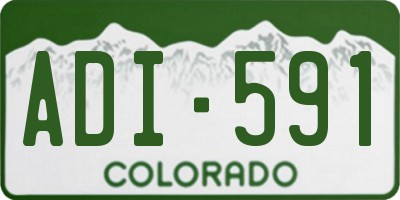 CO license plate ADI591