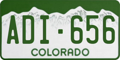 CO license plate ADI656