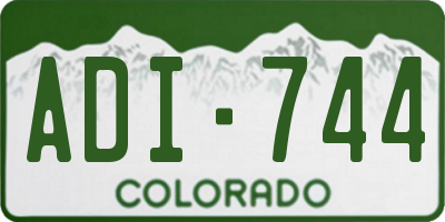 CO license plate ADI744