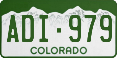 CO license plate ADI979