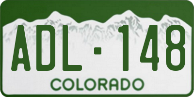 CO license plate ADL148