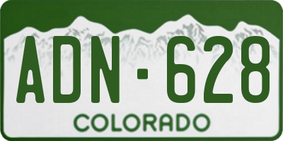CO license plate ADN628