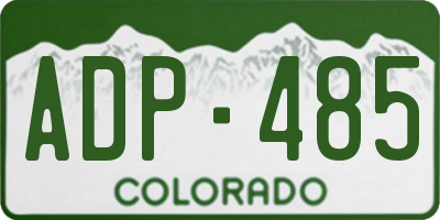 CO license plate ADP485
