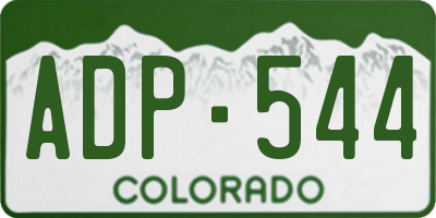 CO license plate ADP544
