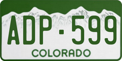 CO license plate ADP599