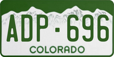CO license plate ADP696