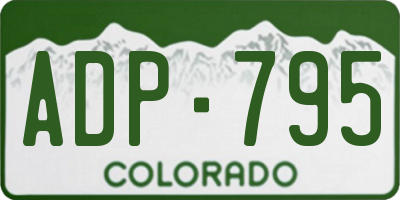CO license plate ADP795