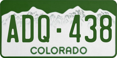 CO license plate ADQ438