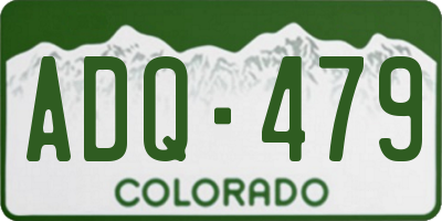 CO license plate ADQ479