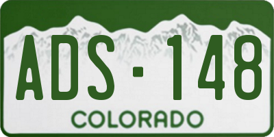 CO license plate ADS148