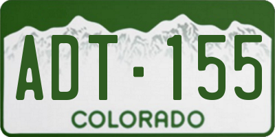 CO license plate ADT155