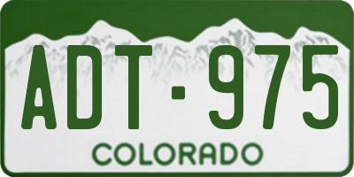 CO license plate ADT975