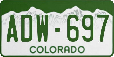 CO license plate ADW697