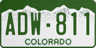 CO license plate ADW811