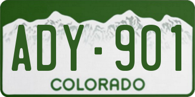 CO license plate ADY901