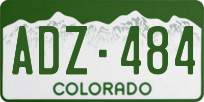 CO license plate ADZ484