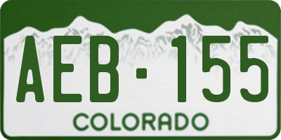 CO license plate AEB155