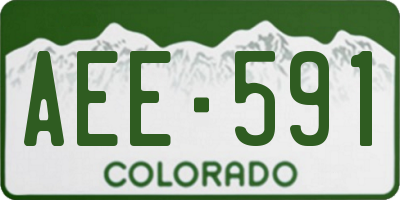 CO license plate AEE591
