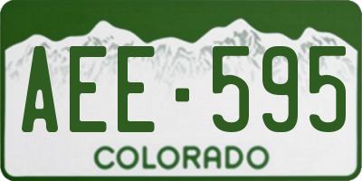 CO license plate AEE595