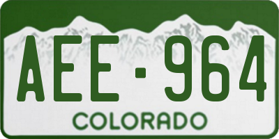 CO license plate AEE964