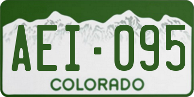 CO license plate AEI095