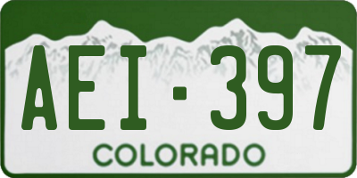 CO license plate AEI397