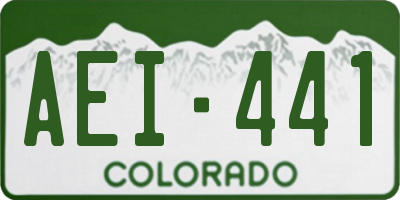 CO license plate AEI441