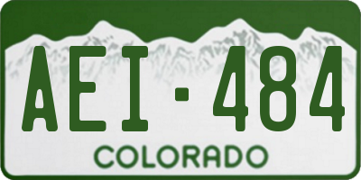 CO license plate AEI484